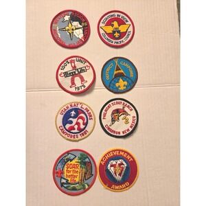 Boy Scouts of America Vintage Patches: Lot of 8 Medium‎